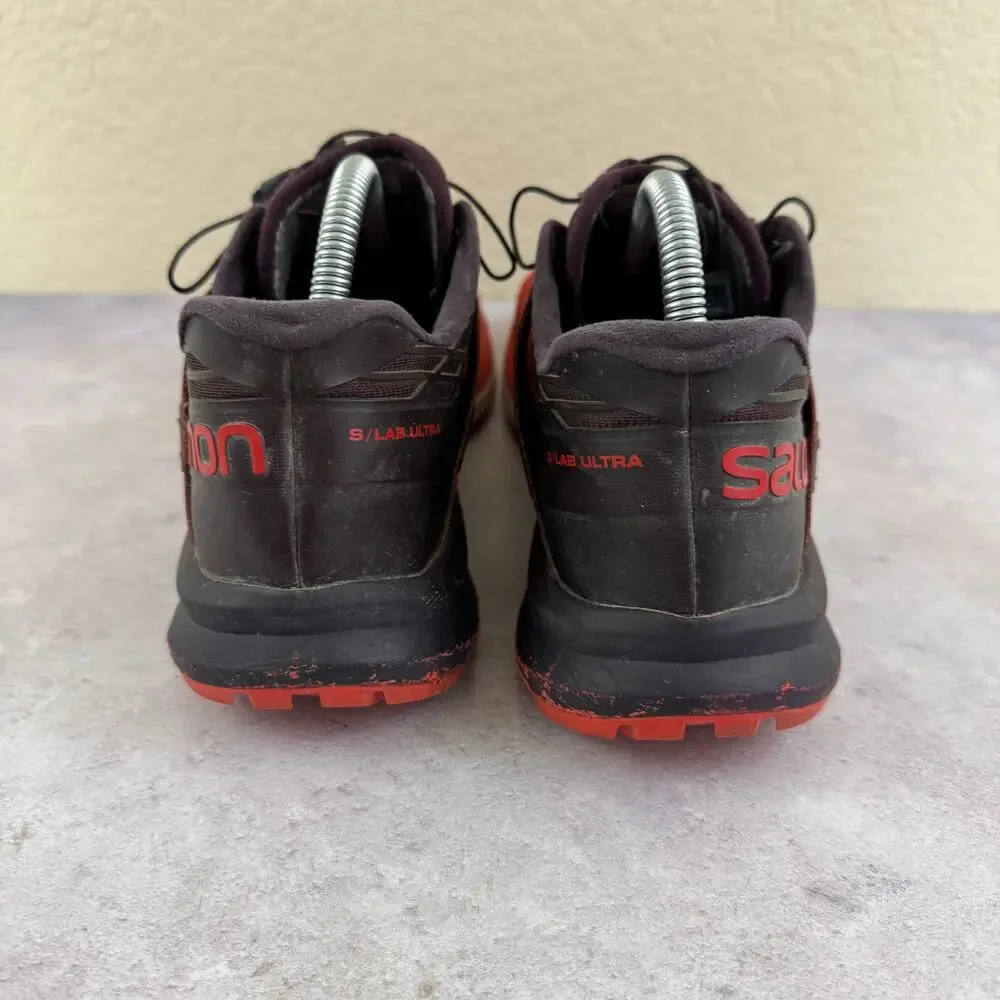 Salomon S/Lab Ultra Men's Size 9.5 Trail Running Shoes Red Sneakers 402139